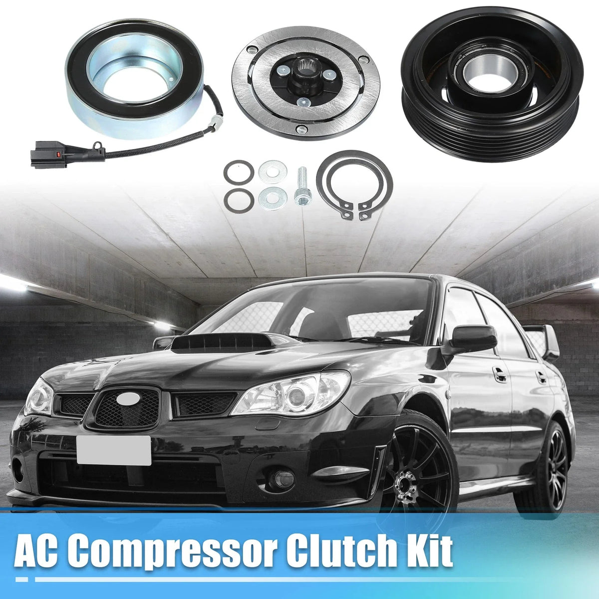 Set of 1 AC Compressor Clutch for Subaru Impreza (2012–2016) A/C Clutch Assembly