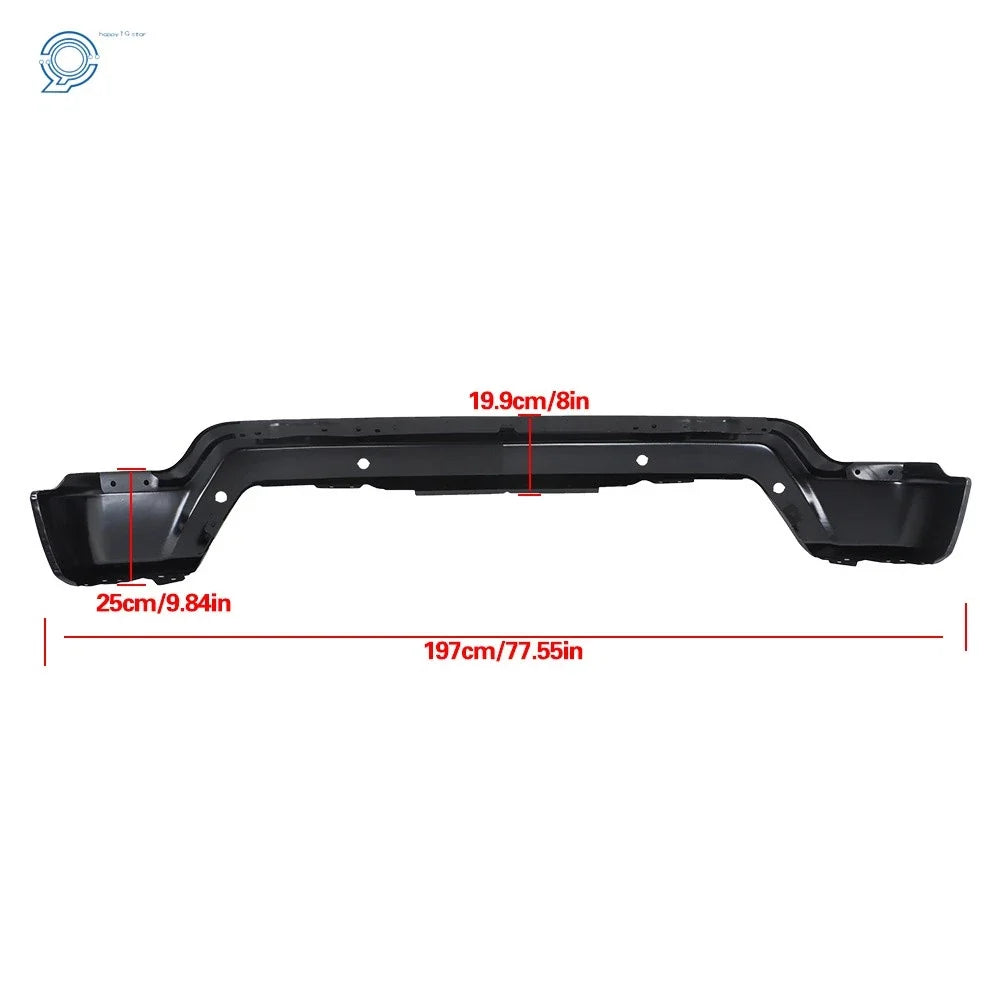 Steel Front Bumper Face Bar for Chevrolet Silverado 1500 (2022–2023) Black