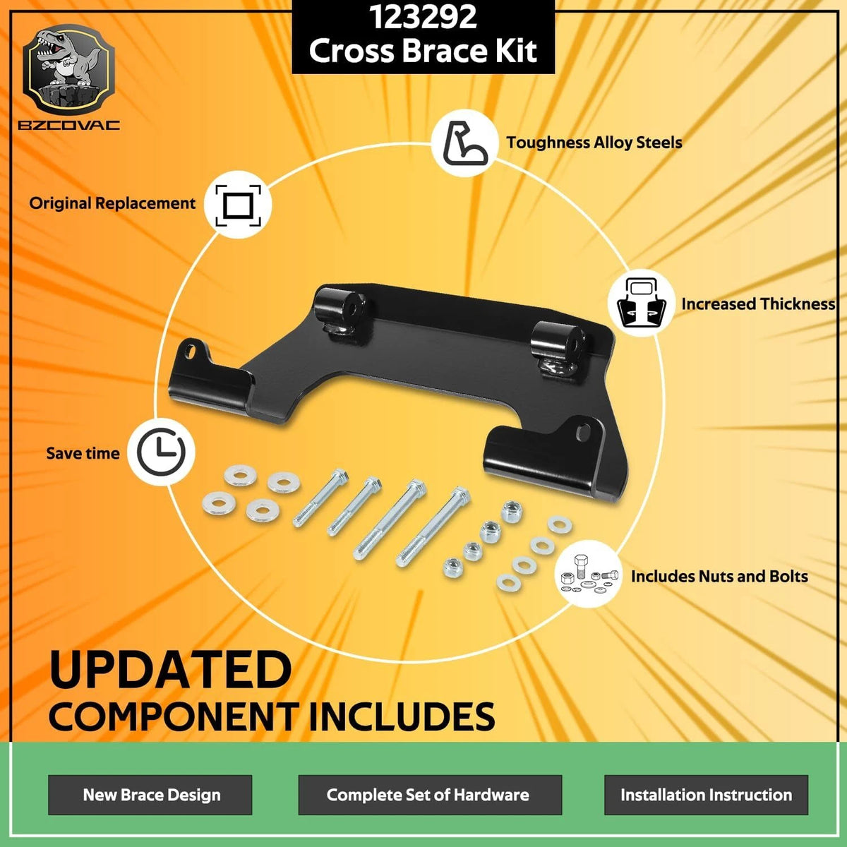 Transmission Cross Brace Kit for Hustler Mower Models