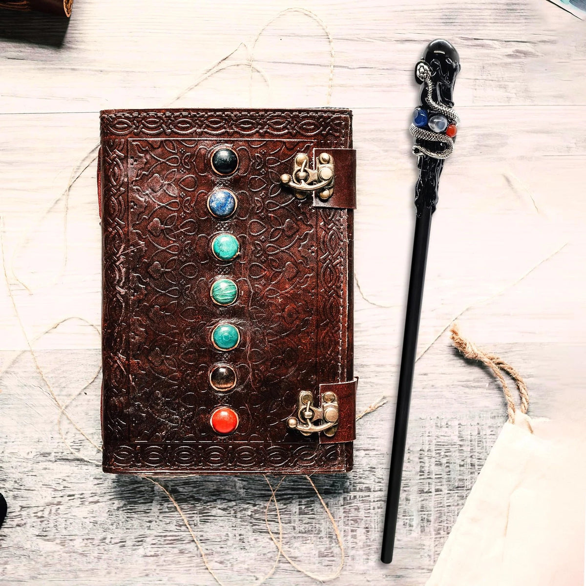 Crystal Magic Wand for Wizard Cosplay (10.63 inches)