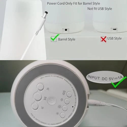 5V Power Cord for Hatch Rest Baby Sound Machine