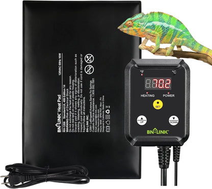 Reptile Heating Pad with Digital Thermostat for Terrarium