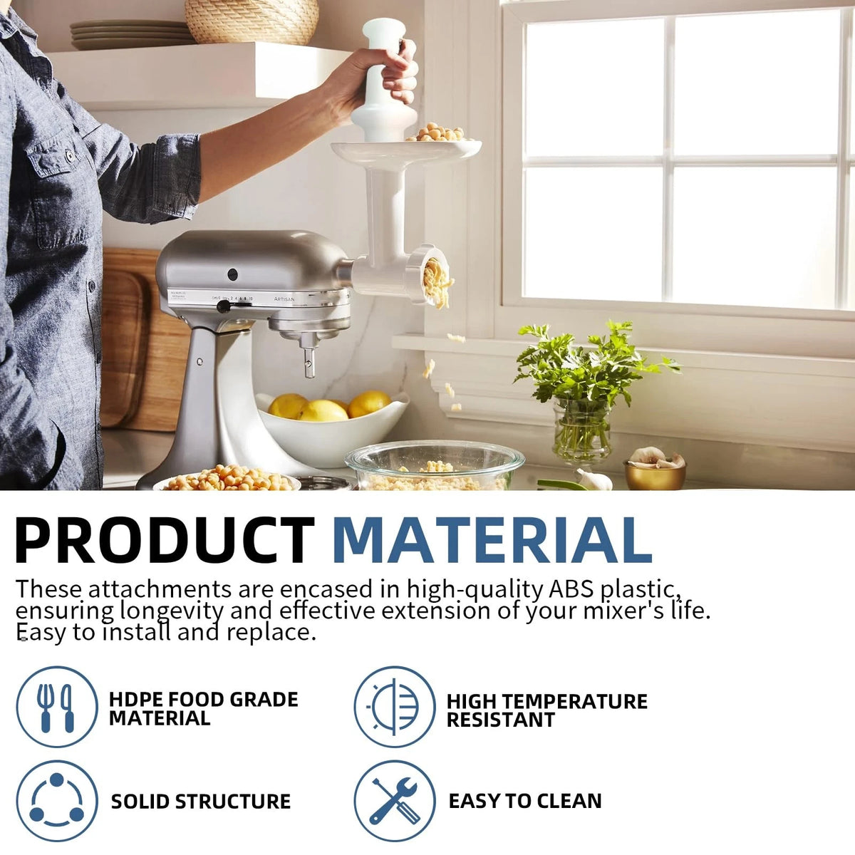 Universal Meat Grinder Pusher Stomper for Kitchenaid Meat Grinder