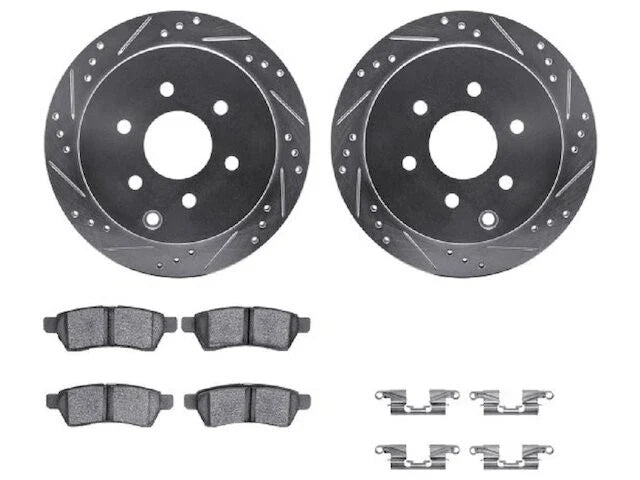Rear Brake Pad and Rotor Kit for Suzuki Equator (2009–2012) BJ537KG