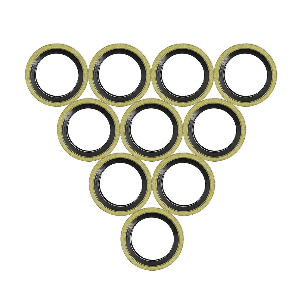 10pcs Banjo Bolt Sealed Crush Washers 10mm for Motorcycle Brake Master Cylinder