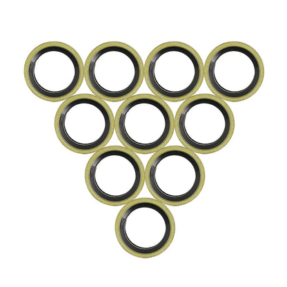 10pcs Banjo Bolt Sealed Crush Washers 10mm for Motorcycle Brake Master Cylinder