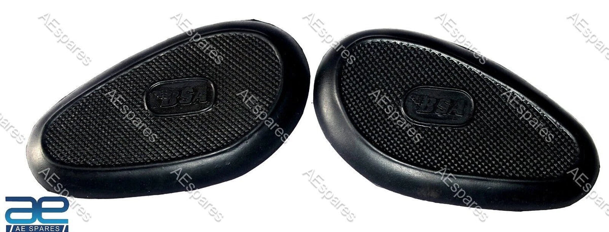 Set of 2 Rubber Grip Knee Pads for BSA A7 A10 B31 B33 C10 C11 C12 M20 M21 M33