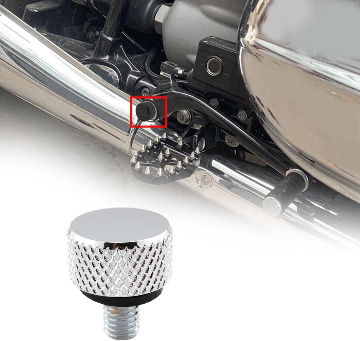 Chrome Brake Plug Lever Screw for BMW R18 (2020–2023)