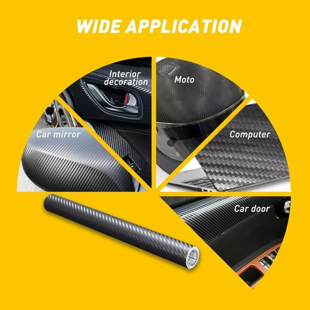5D Carbon Fiber Vinyl Film Wrap for Automotive Applications (Bubble Free)