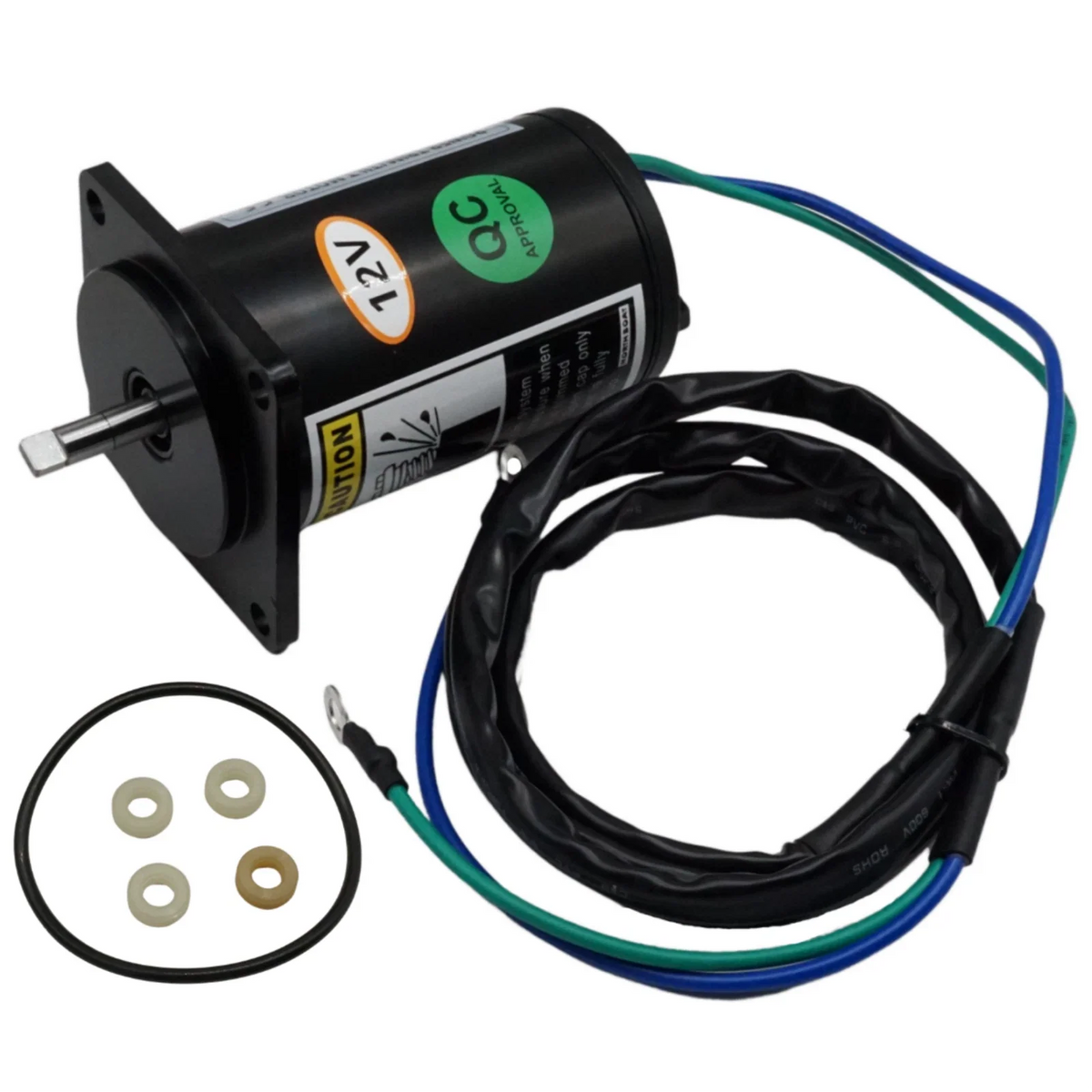Tilt Trim Motor 12 Volt 2 Wire for Yamaha (67F-43880-00-00, API PT615NM)