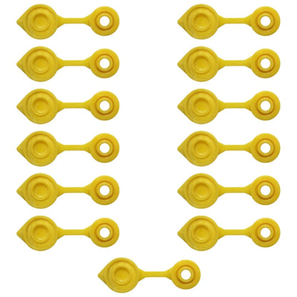 Set of 13 Yellow Vent Caps for Gas Can Fuel Jug
