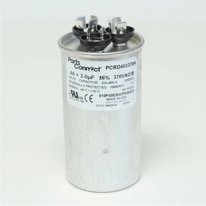 Run Capacitor 40 + 3 mfd 370 Volt Dual Round for American Made