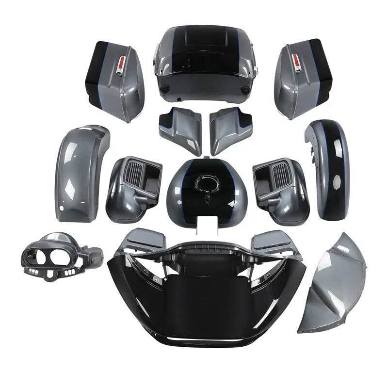 Fairings Body Kit for Road Glide Limited (2015–2023) Gauntlet Gray Metallic/Vivid Black