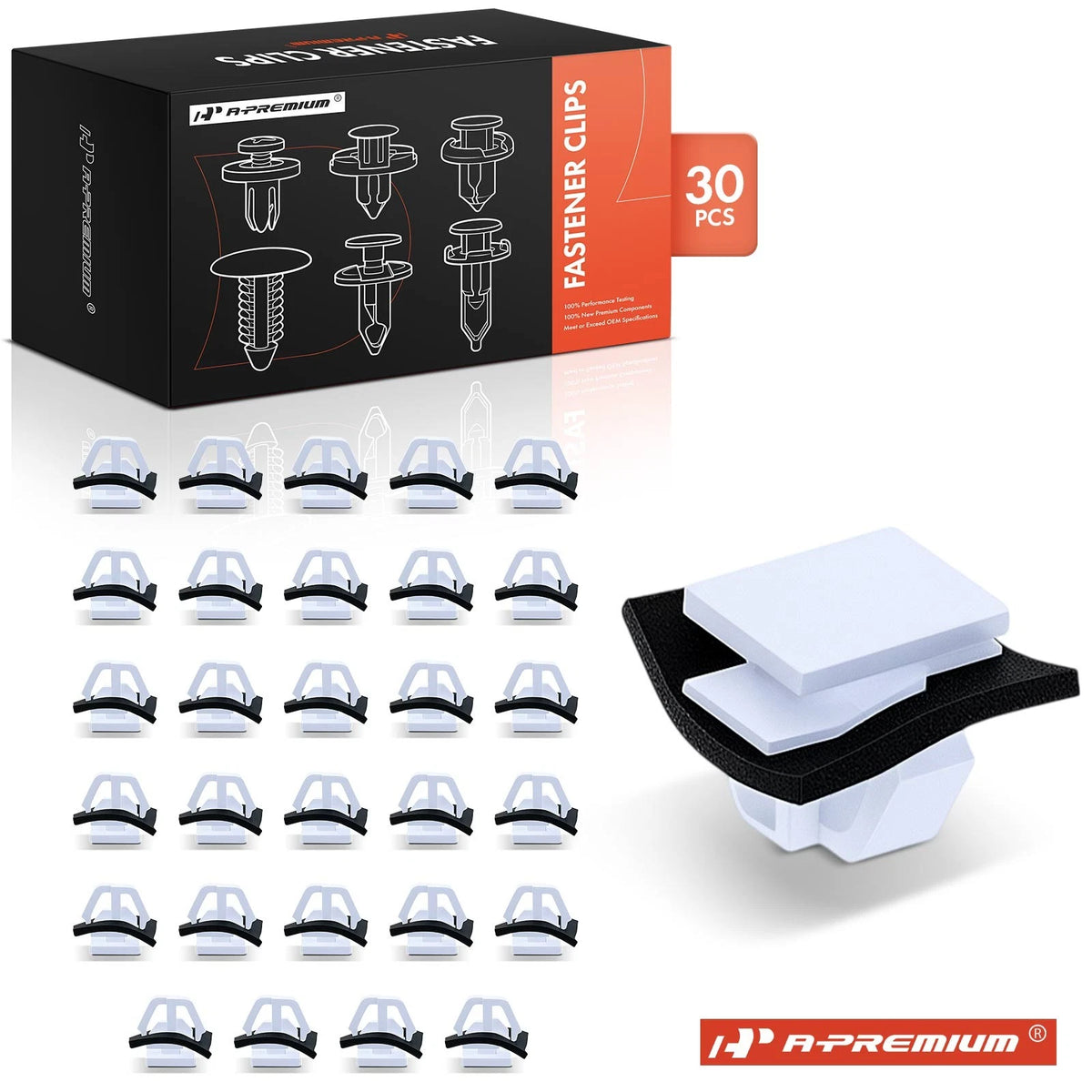 30Pcs Nylon Side Rocker Molding Clip for Kia (8775838000, 22329)