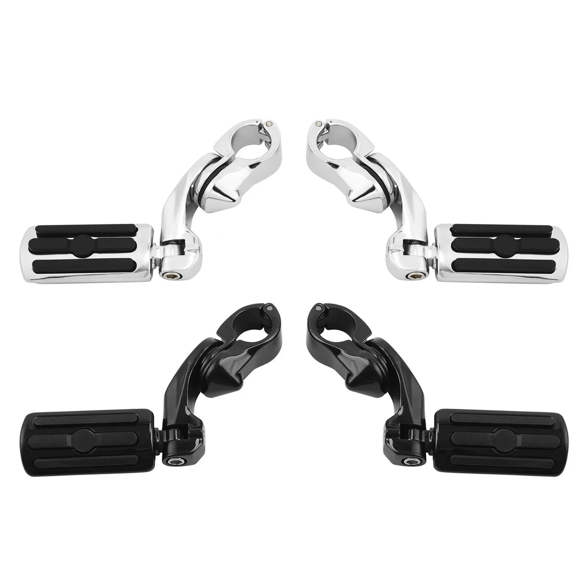 1 1/4" Short Angled Highway Bar Engine Guard Footpegs for Harley
