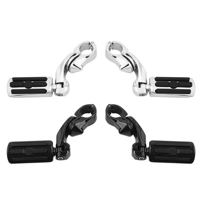 1 1/4" Short Angled Highway Bar Engine Guard Footpegs for Harley