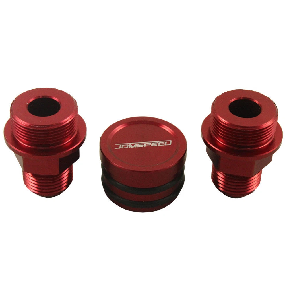 Rear Block Breather Fittings & Plug for B16 B18C (B16A B18A -10 AN)