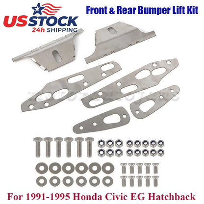 Stainless Front & Rear Bumper Lift Kit for Honda Civic EG Hatchback (1991–1995)
