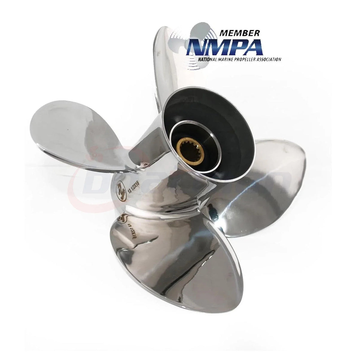 4-Blade Stainless Boat Propeller for Mercury 40-140HP (Spitfire X7)