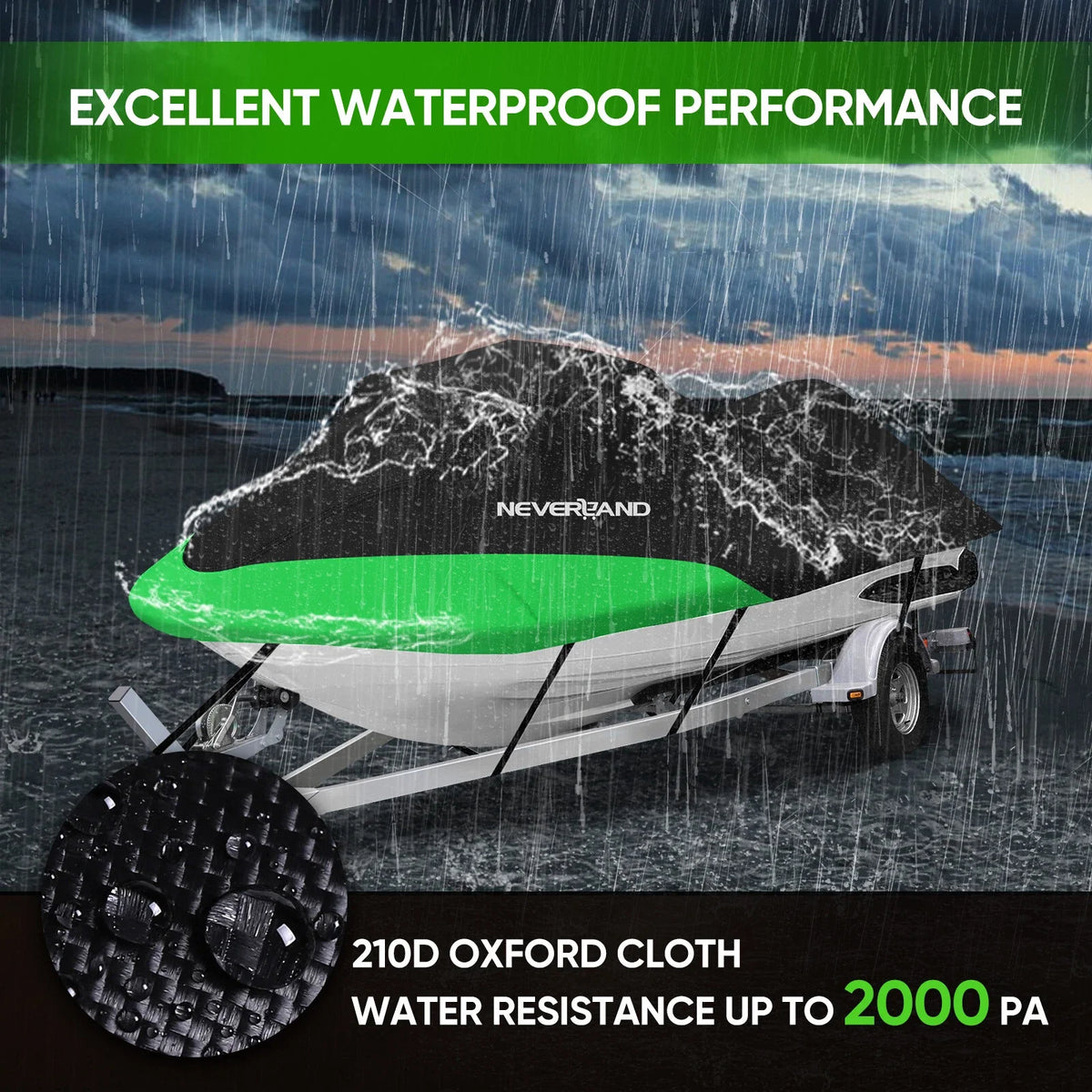 Watercraft Jet Ski Cover 135" Waterproof UV Dust Rain Snow Protector