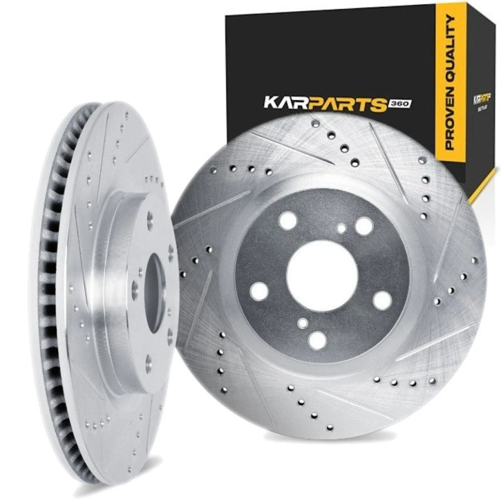 Rotor Set for Nissan Maxima (2009–2023) ALX-PAU-DF-7502-67049-CLA1 Drilled Slotted