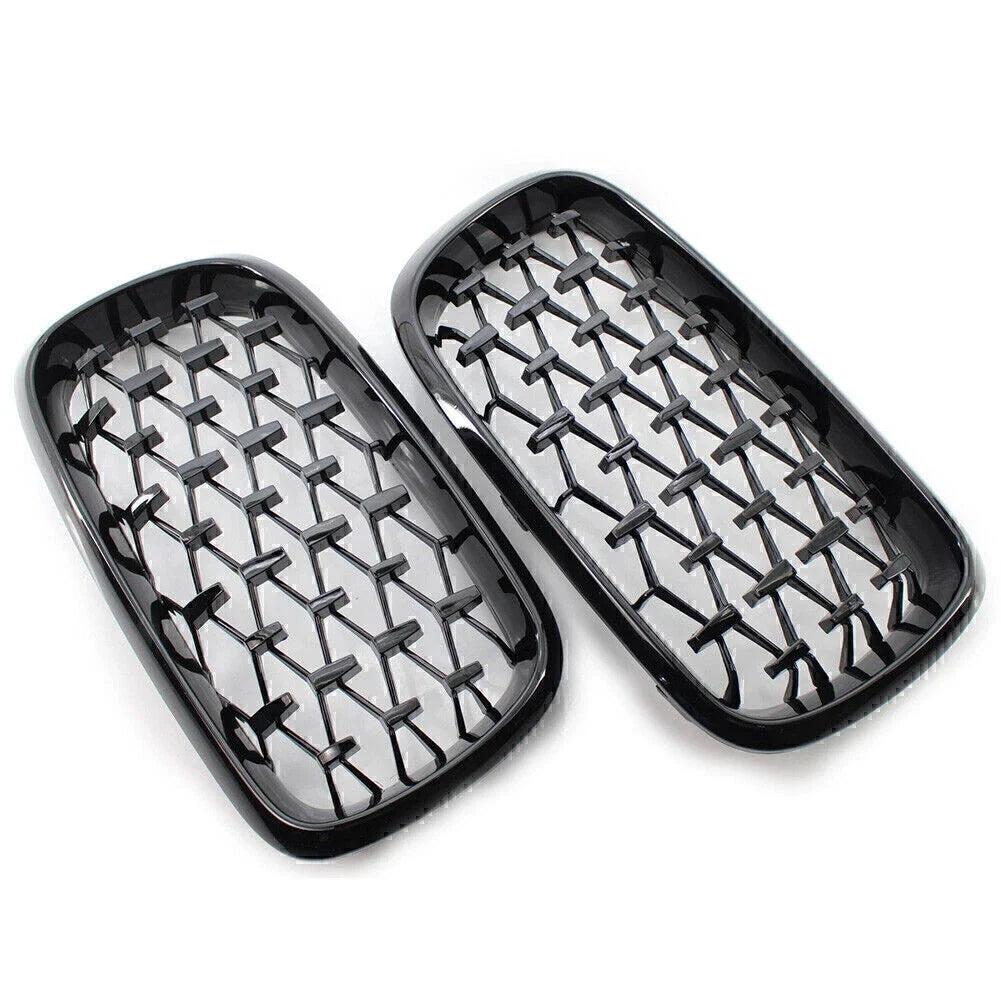 ABS Front Grille for BMW X5 F15 (2014–2016) Glossy Black Meteor Style
