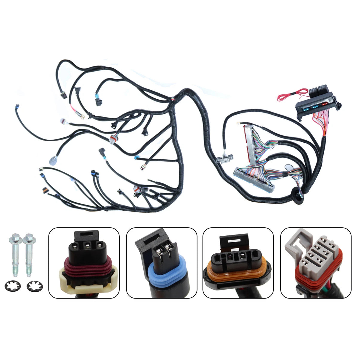 LS1-4L60E Wiring Harness for LS Swaps (1997–2006) Rubber, Metal, Plastic