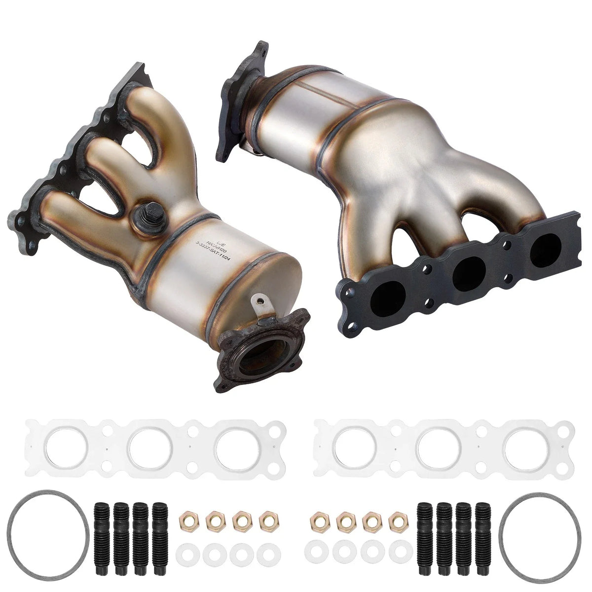 2PC Catalytic Converter Set with Gasket Kit for Volvo V70 XC70 (1998–2007)