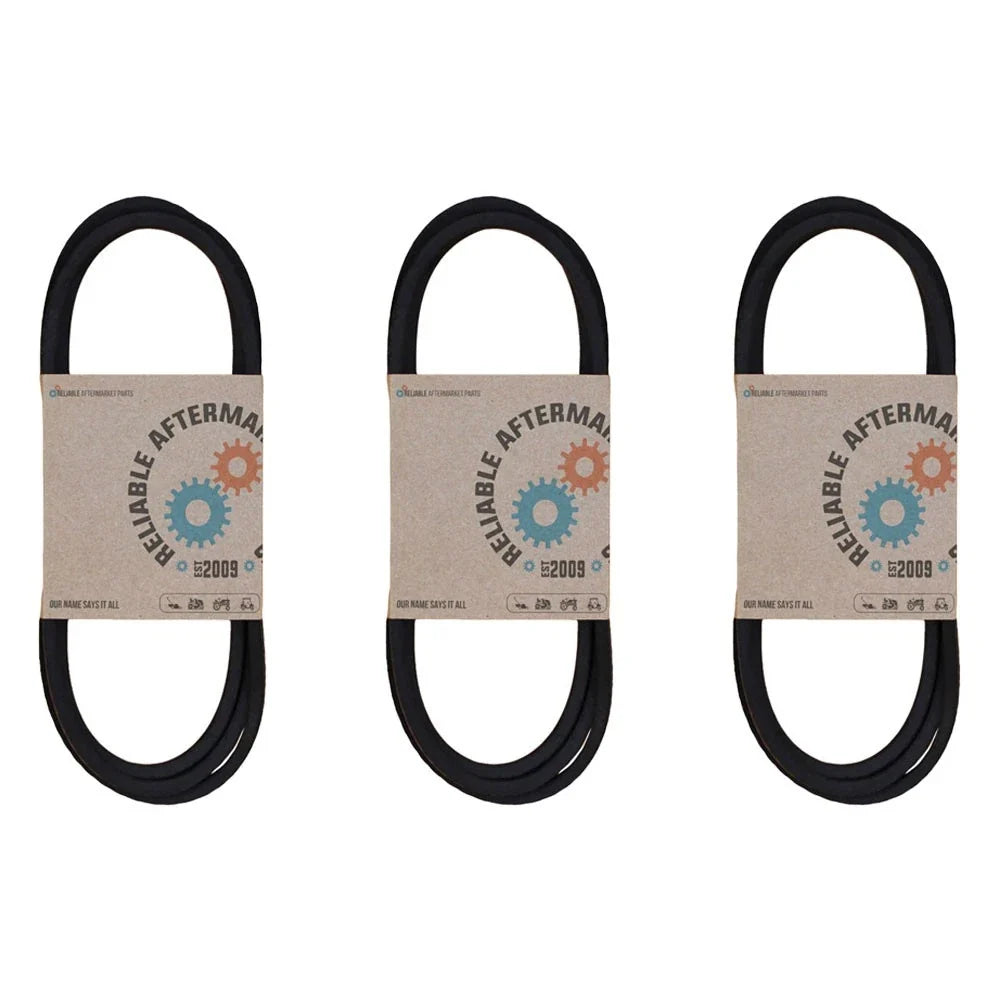 Set of 3 Mower Deck Belts for Craftsman 42" Riding Lawn (#144959) 1/2" x 95"