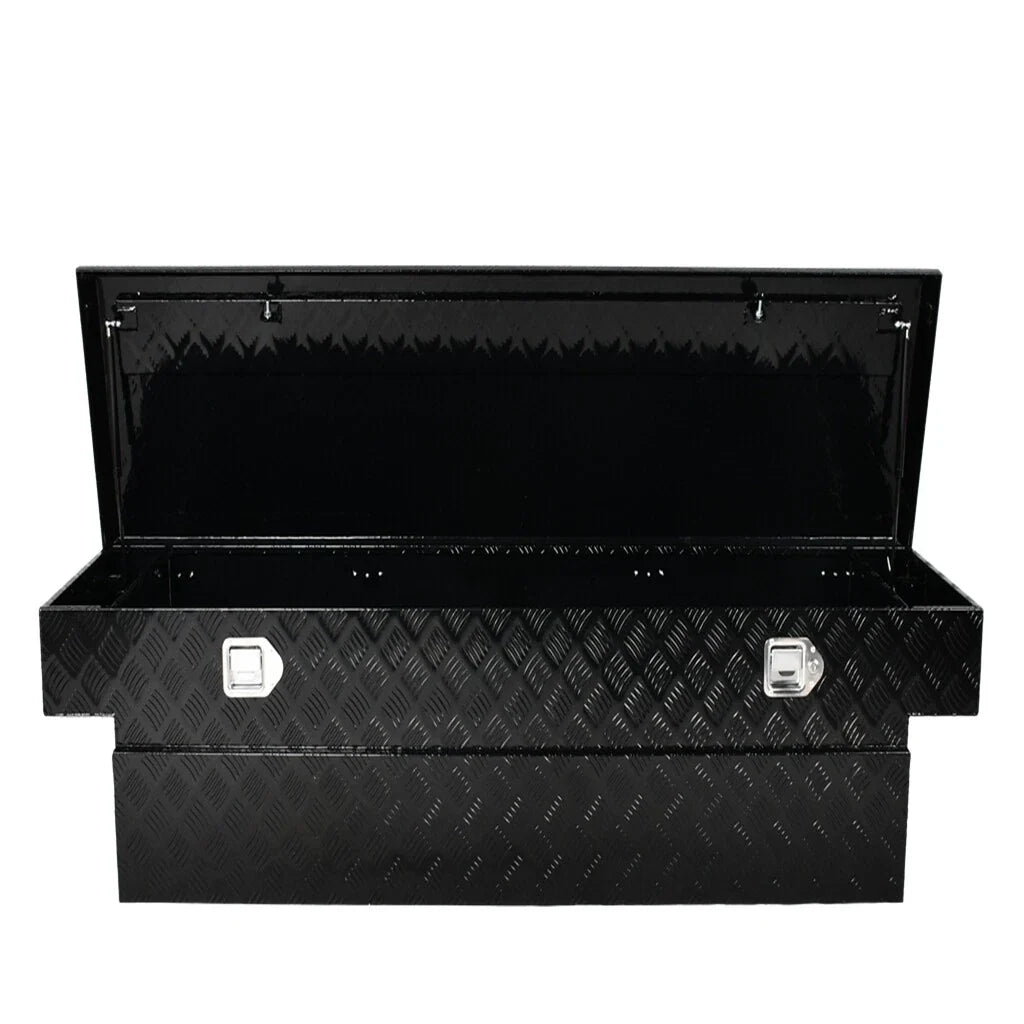 70"x20"x14.75" Black Aluminum Tool Box for Truck Pickup Trailer (Fits Various)