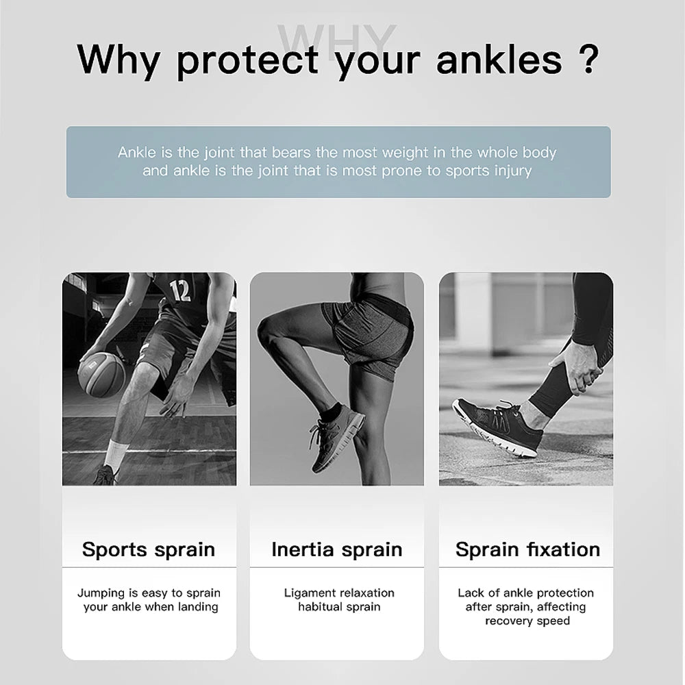 Ankle Brace Support Compression Sleeve for Foot Pain Relief