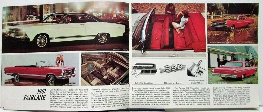 Sales Brochure for Ford Full Line (1967) - Mustang, Falcon, Fairlane, Thunderbird