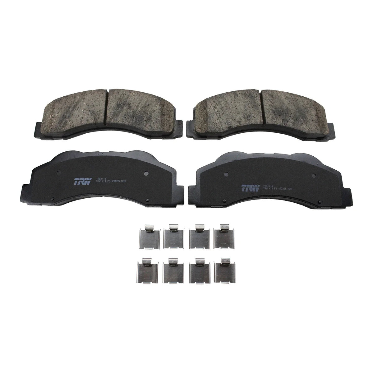 Set of 4 TRW Pro Front Ceramic Slotted Brake Pads for Ford Expedition F-150 Lincoln Navigator