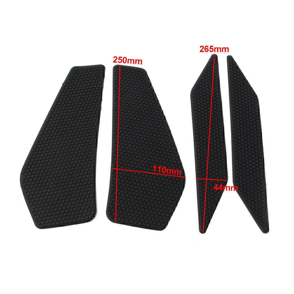 Set of 4 Side Tank Traction Grip Pads for Kawasaki Ninja 400 (2018–2020)