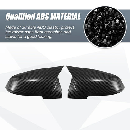 Rearview Mirror Cover Cap Carbon Fiber Pattern for BMW X1 328i 125i 330i
