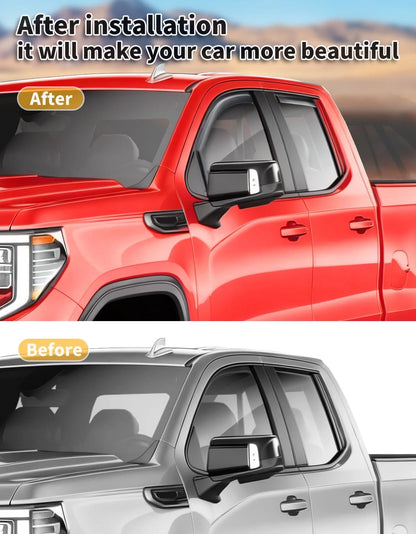 Rain Guards for 2019–2026 Chevy Silverado/GMC Sierra 1500 Double Cab