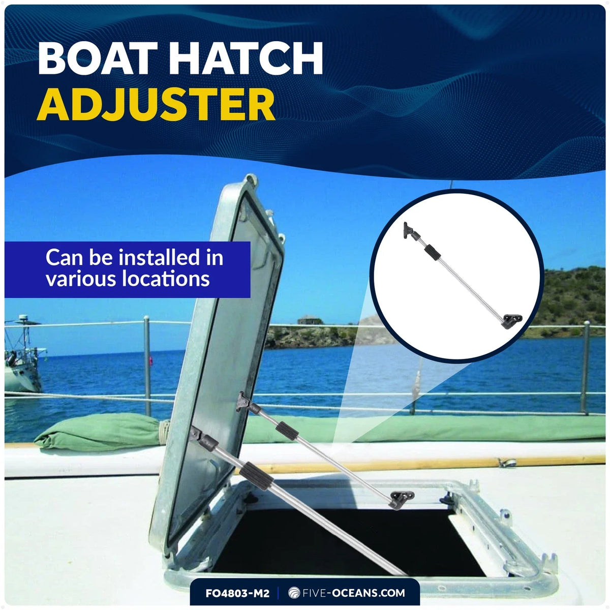 2-Pack Hatch Lid Support 13-3/8" to 23-1/4" for Boats