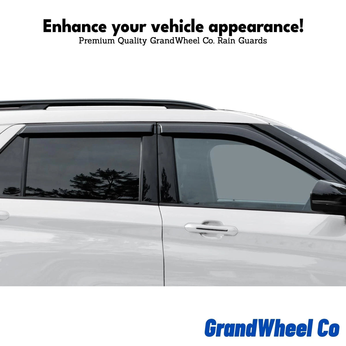 6pcs Smoke Tinted Window Deflectors for Rogue (2014–2020)