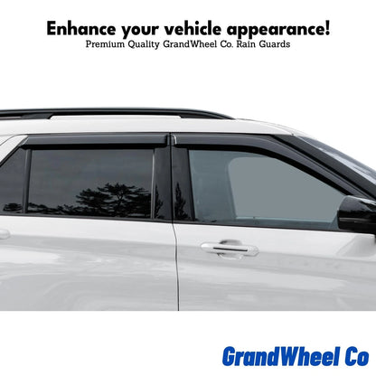 6pcs Smoke Tinted Window Deflectors for Rogue (2014–2020)