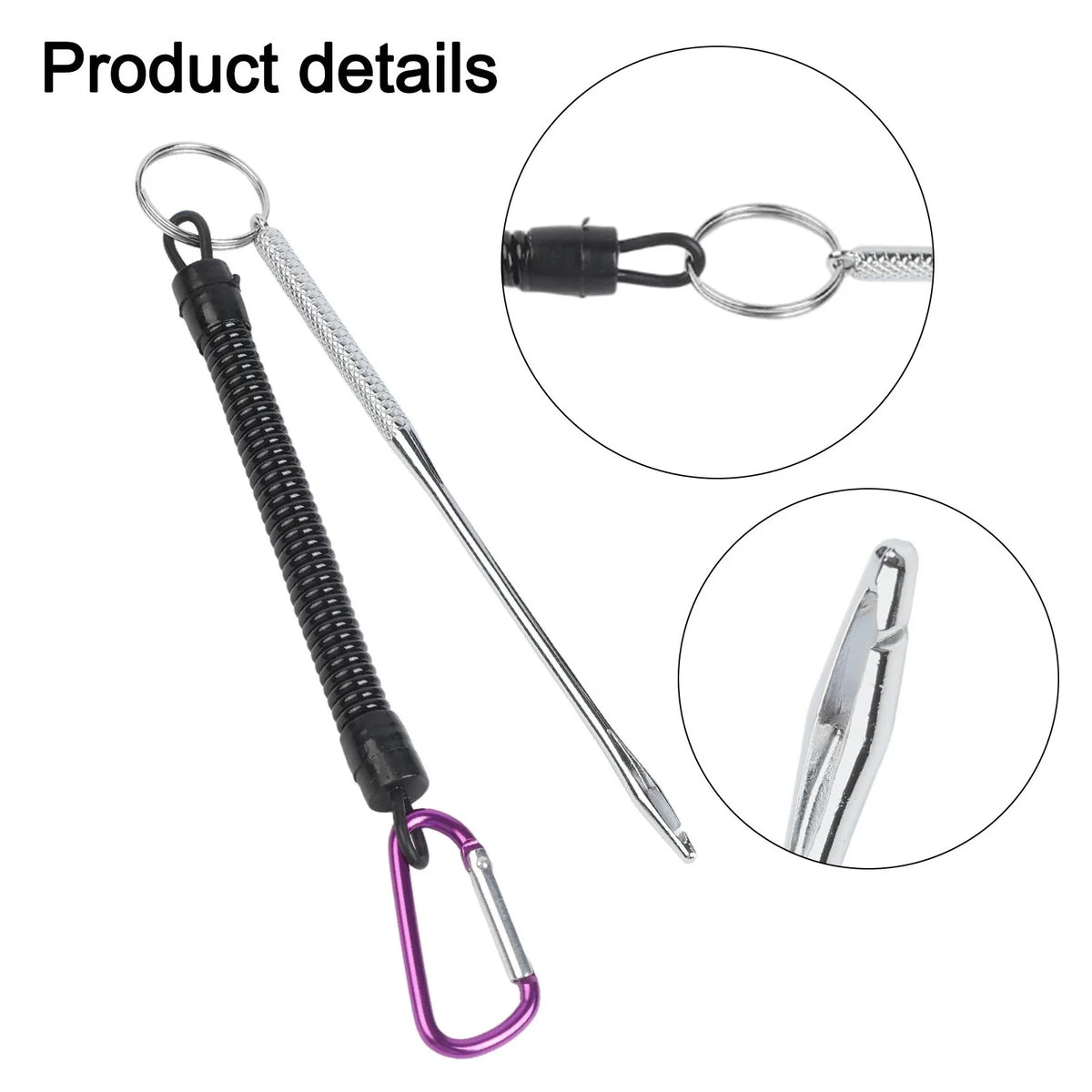 Stainless Steel Fish Hook Remover with Hand Rope Portable Tool