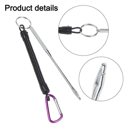 Stainless Steel Fish Hook Remover with Hand Rope Portable Tool