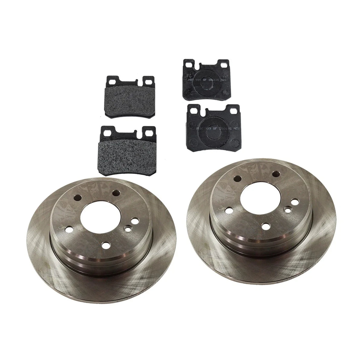 Rear Brake Disc Rotors and Pads Kit for Mercedes-Benz C280 (1994–1995)