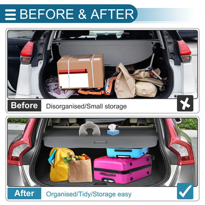 Retractable Cargo Cover for Ford Explorer (2022–2025) Black