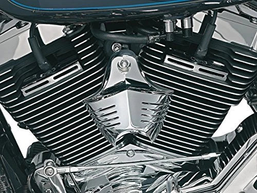 Chrome Spark Plug/Head Bolt Covers for Motorcycles (8323)
