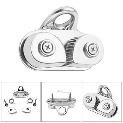 Stainless Steel Cam Cleat Fairlead for Marine Sailing (Kayak Canoe)