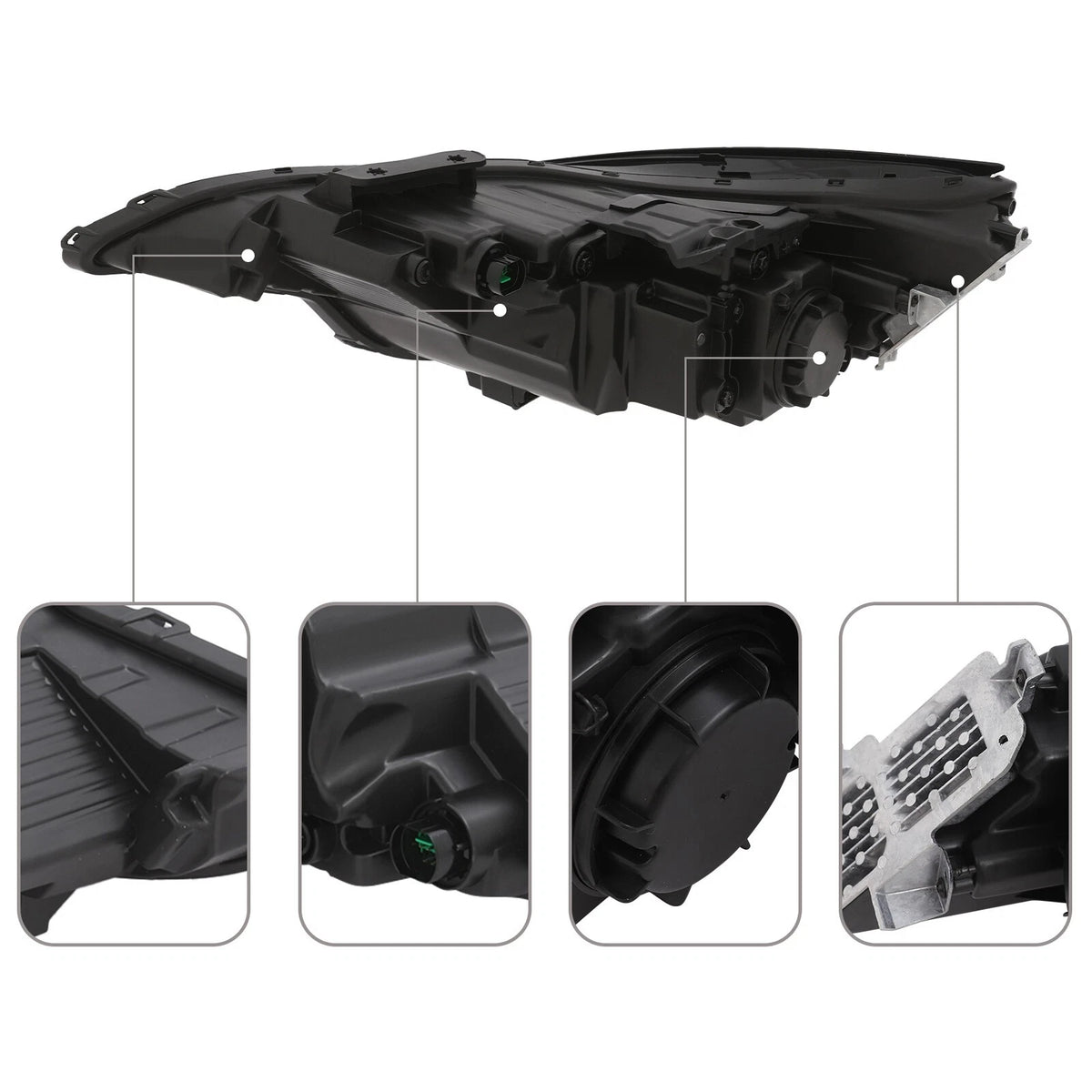 LED Headlight Assembly Set of 2 for Hyundai Elantra (2024–2025) 92101-AA740, 92102-AA740