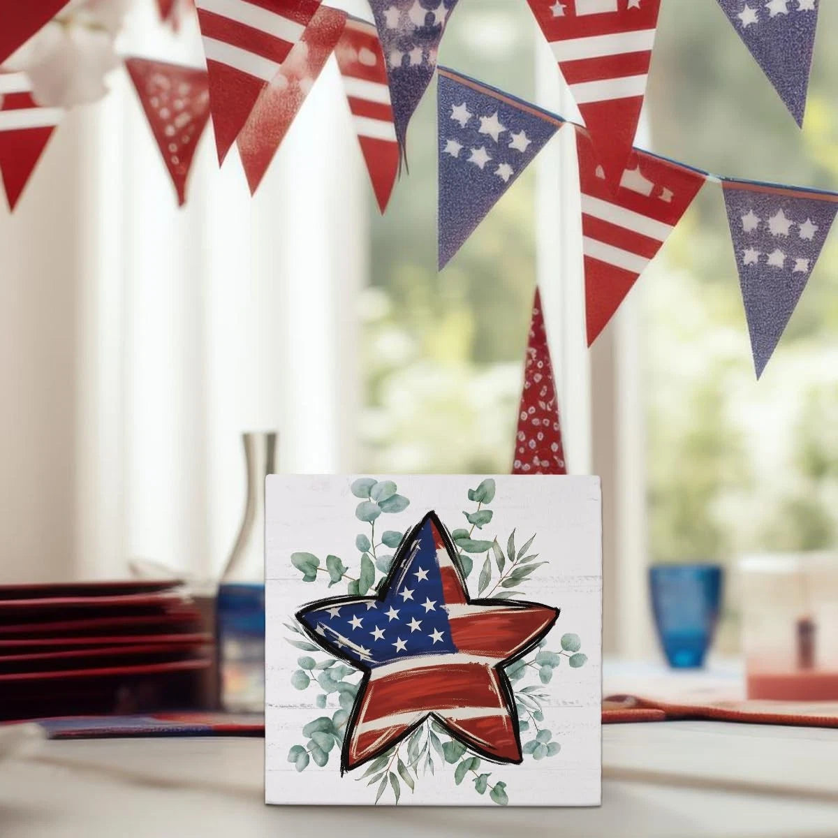 Set of 4 Fourth of July Decorations for Patriotic Celebrations (2023)