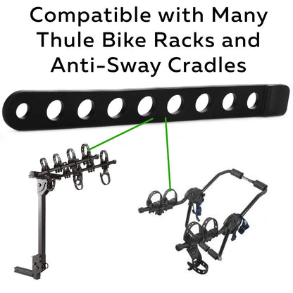 6-Pack Replacement Bike Rack Cradle Straps 0.49" Ladder-Style Black