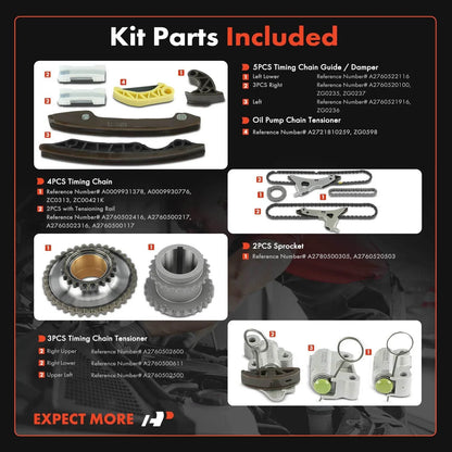 Timing Chain Kit for Mercedes-Benz W205 C400 C350 E350 E400 (2015)