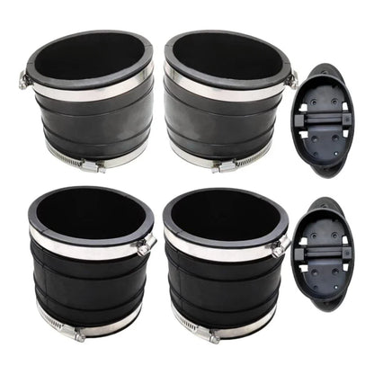 Y Pipe Exhaust Bellow Hose Kit for Mercruiser V6 V8 Engines (32-14358, 32-14358001)
